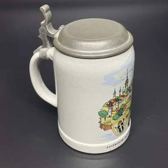BMW Bayerische Motoren Werke AG. Munchen German Ceramic Stein Lidded Breweriana - Picture 2 of 11